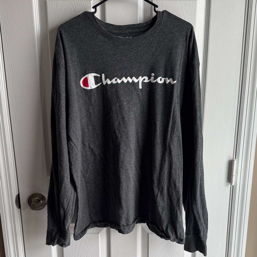 Champion Charcoal Long Sleeve Tee